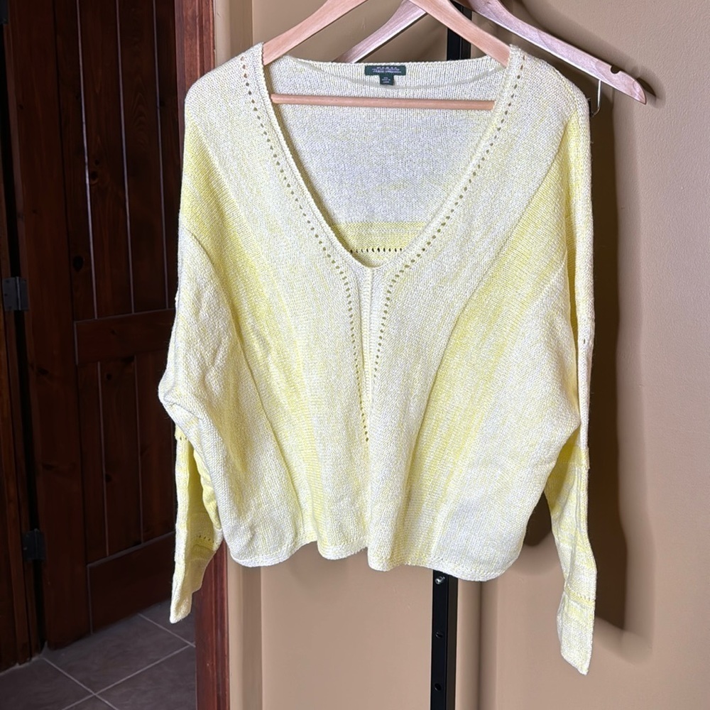 Wild Fable Light Weight Knit Sweater Yellow Size XXL